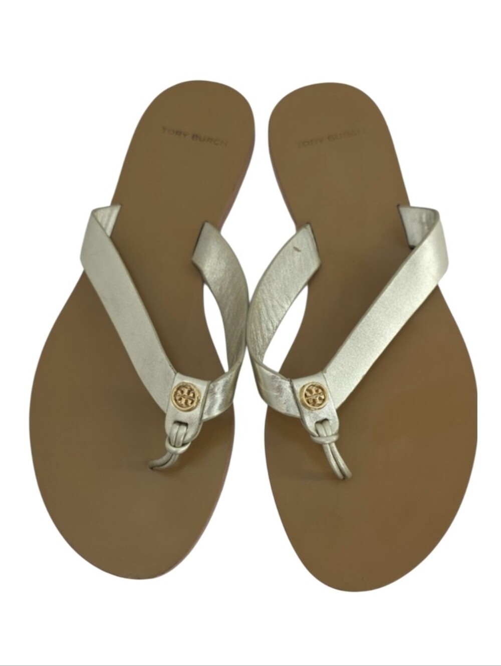 Tory Burch Manon Thong Sandal Spark Gold Size 8.5